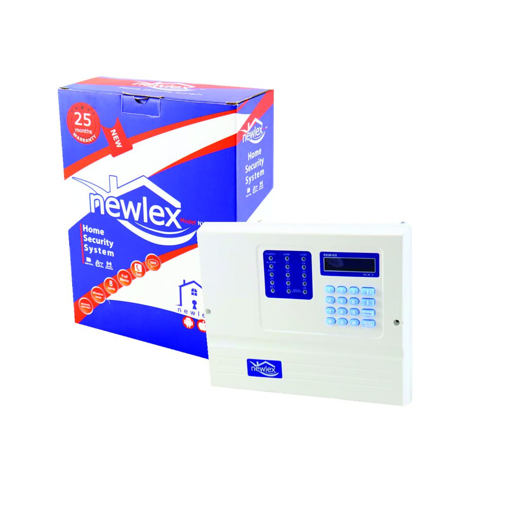 تصویر کامل پنل دزدگیر نیولکس NX3 همراه با ریموتها